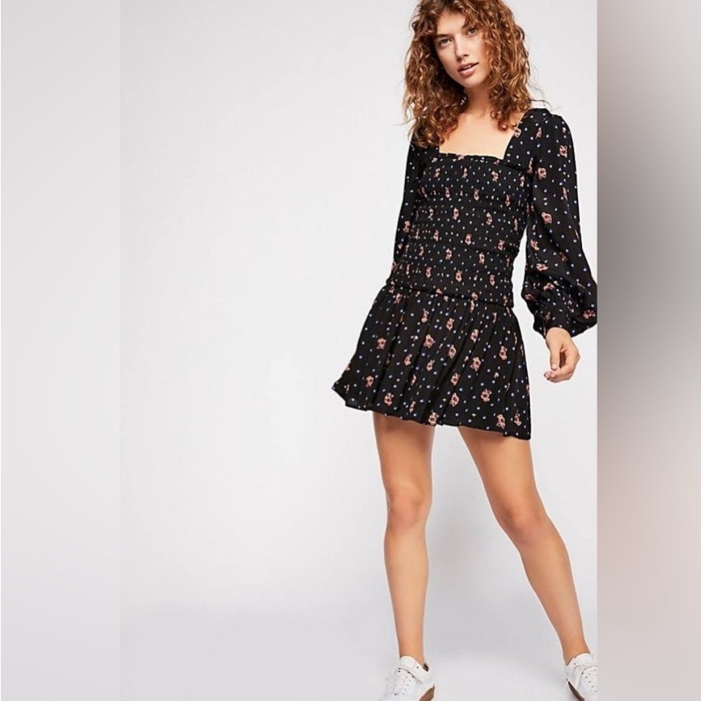 NWT Free People Two Faces floral dress - Picture 2 of 11